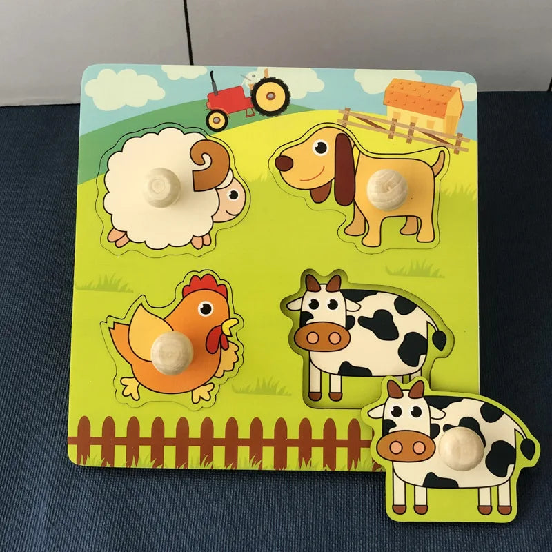 Montessori Wooden Toys – Educational Learning Puzzle for Kids