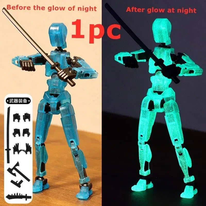 Movable Robot Action Figure – Multi-Jointed 14CM Model
