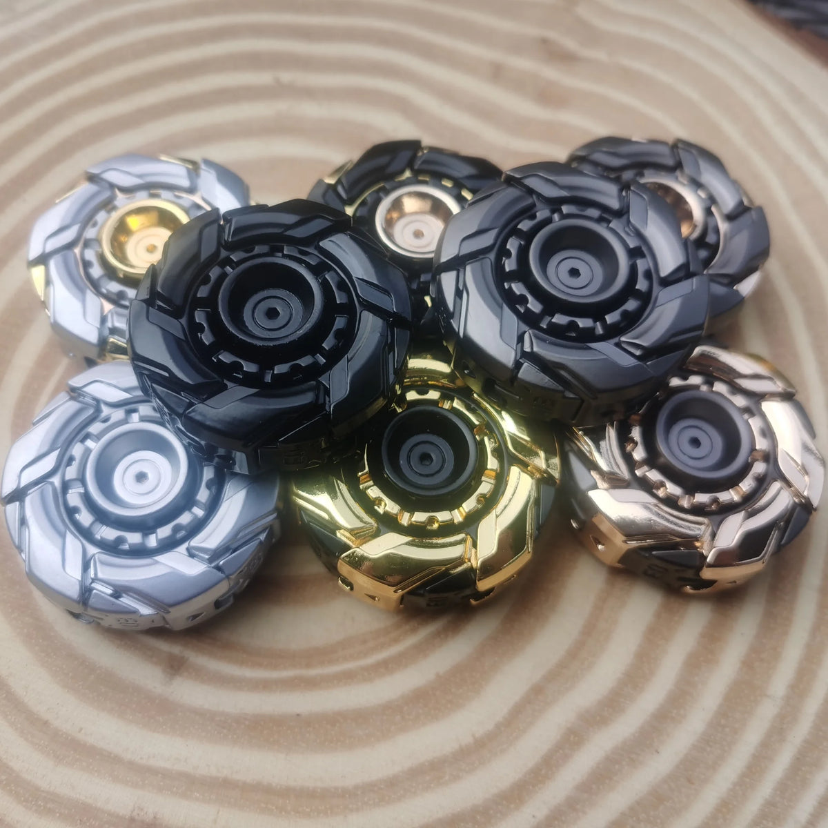 Metal Fidget Slider, EDC Spinning Top Stress Relief Toy for Adults