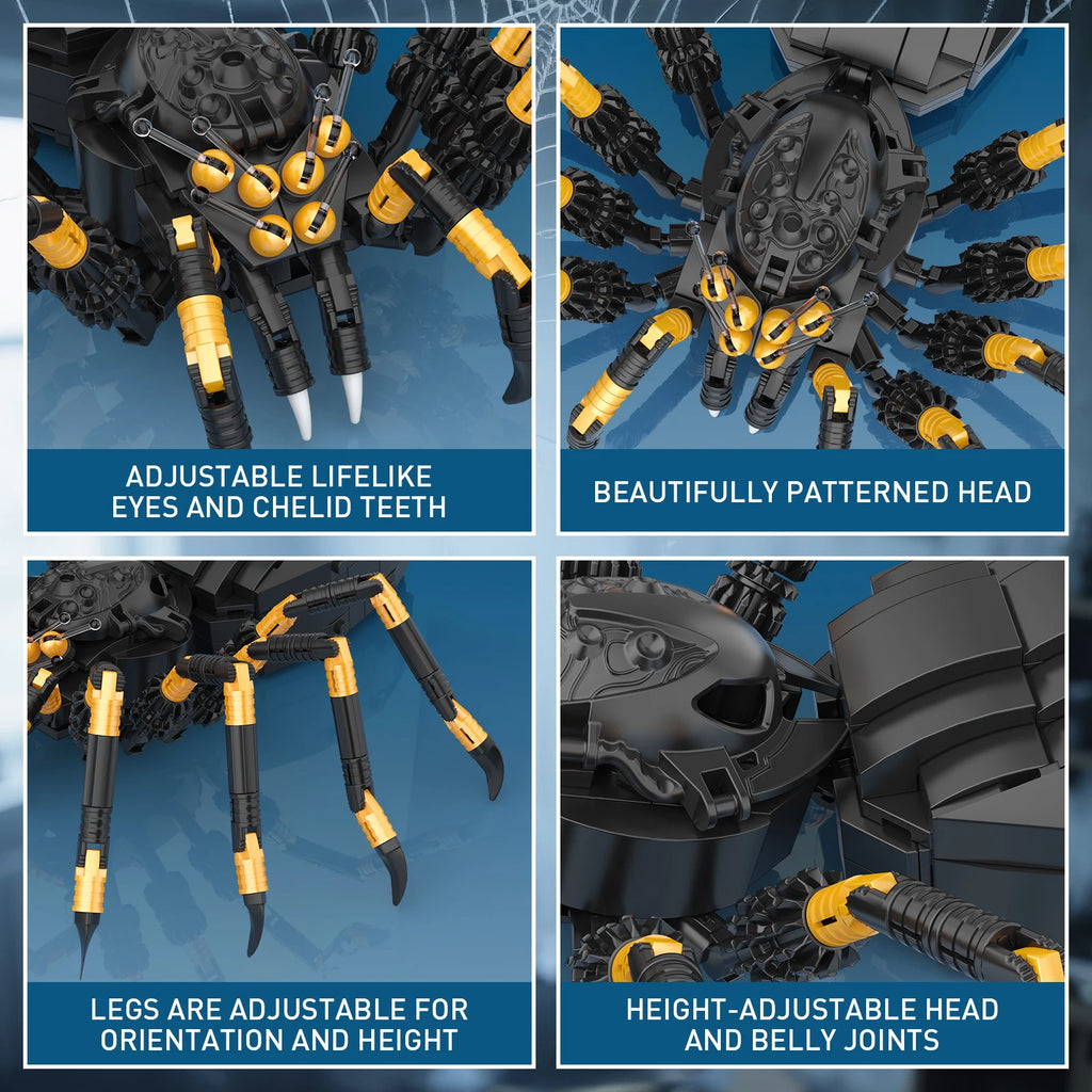 Spider Building Blocks Set – Micro Model Assembly Kit
