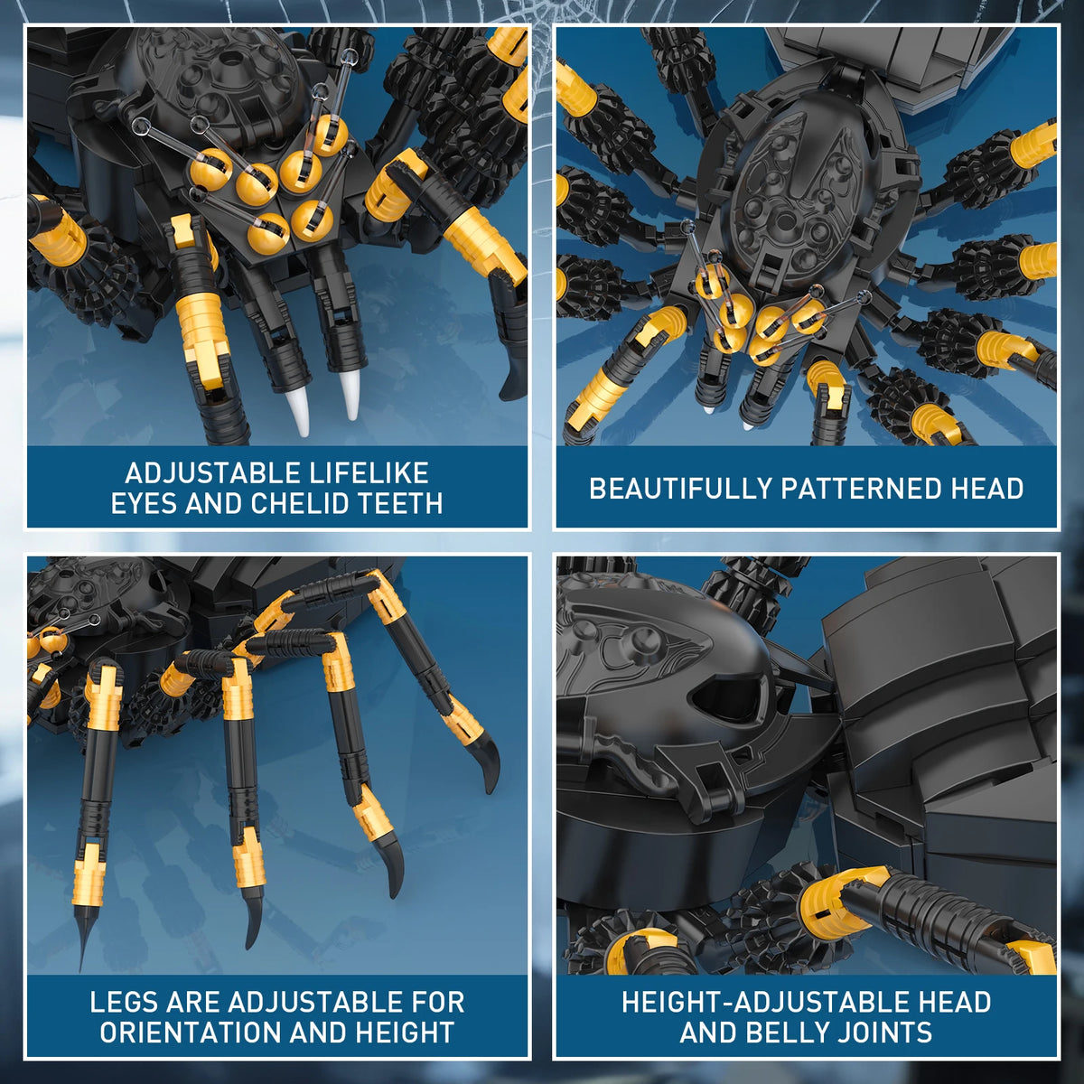 Spider Building Blocks Set – Micro Model Assembly Kit