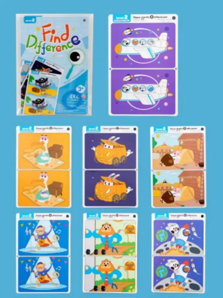 Find the Difference Cards – Reusable Observation & Focus Game