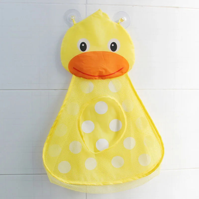 Bath Toy Storage Bag – Mesh Baby Toy Organizer with Suction Cups