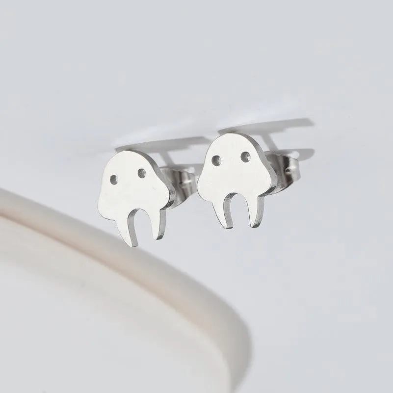 Ghost Stud Earrings – Stainless Steel Halloween Earrings
