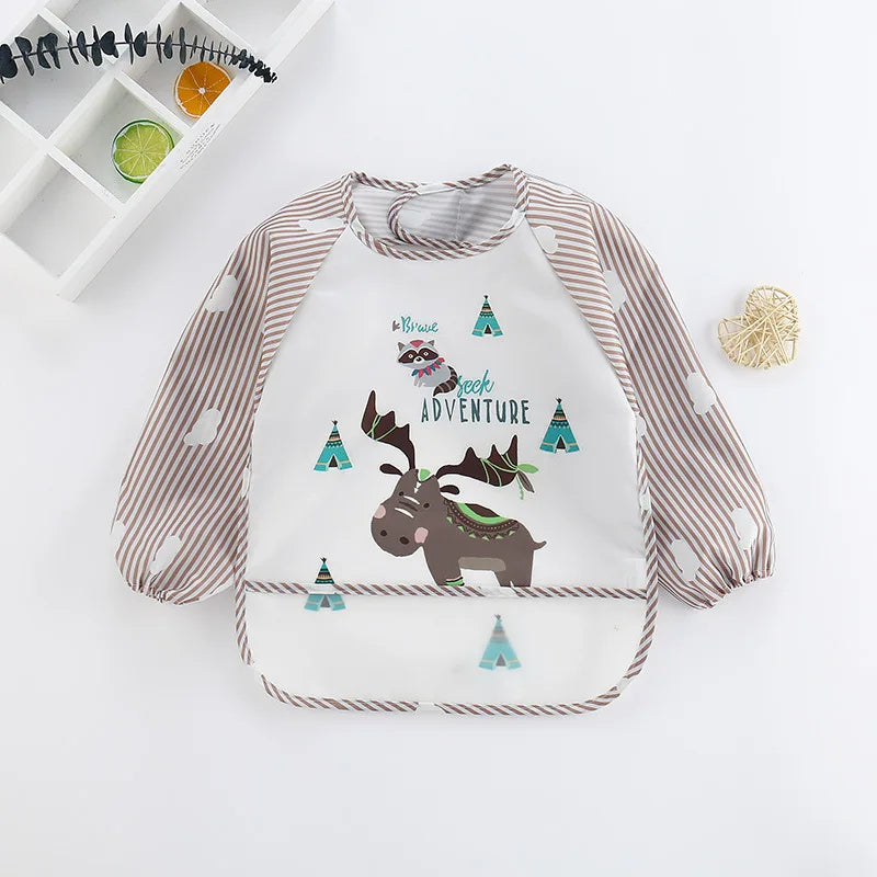 Waterproof Baby Bib Long Sleeve