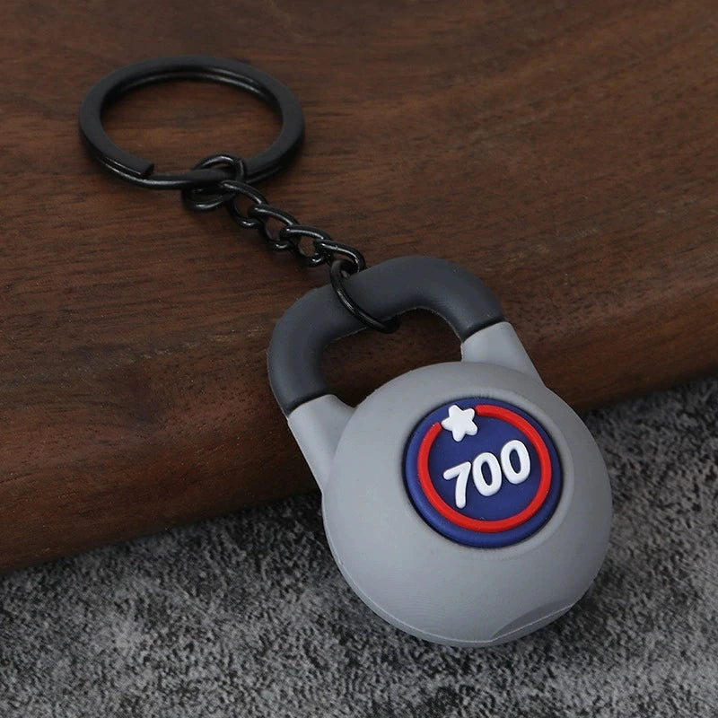 Dumbbell Keychain, Fitness Water Bottle Clip for Gym Bags