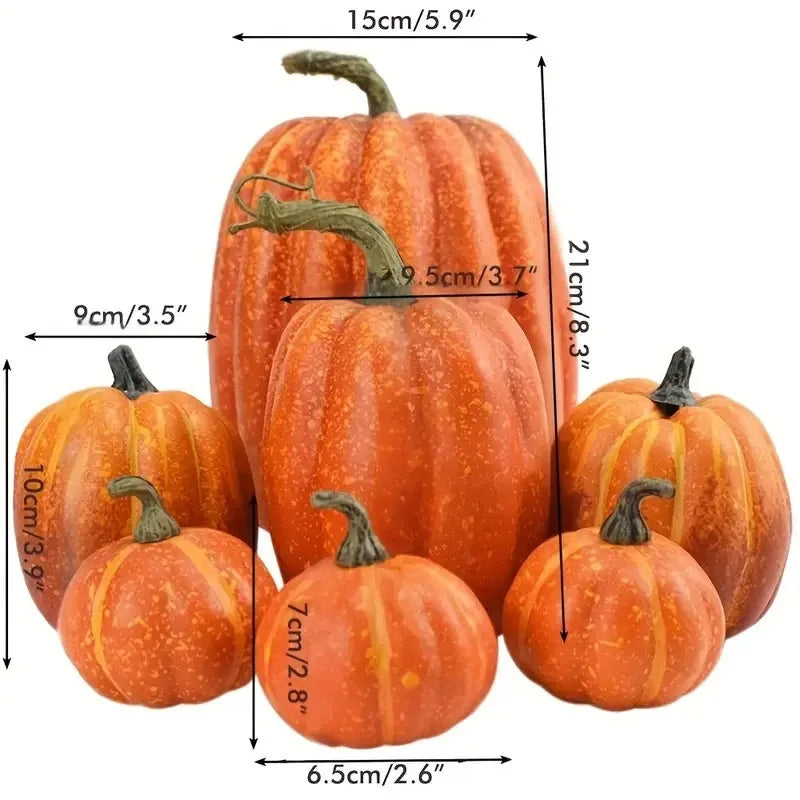 Halloween Pumpkin Decorations, Artificial Pumpkins for Fall Table Decor
