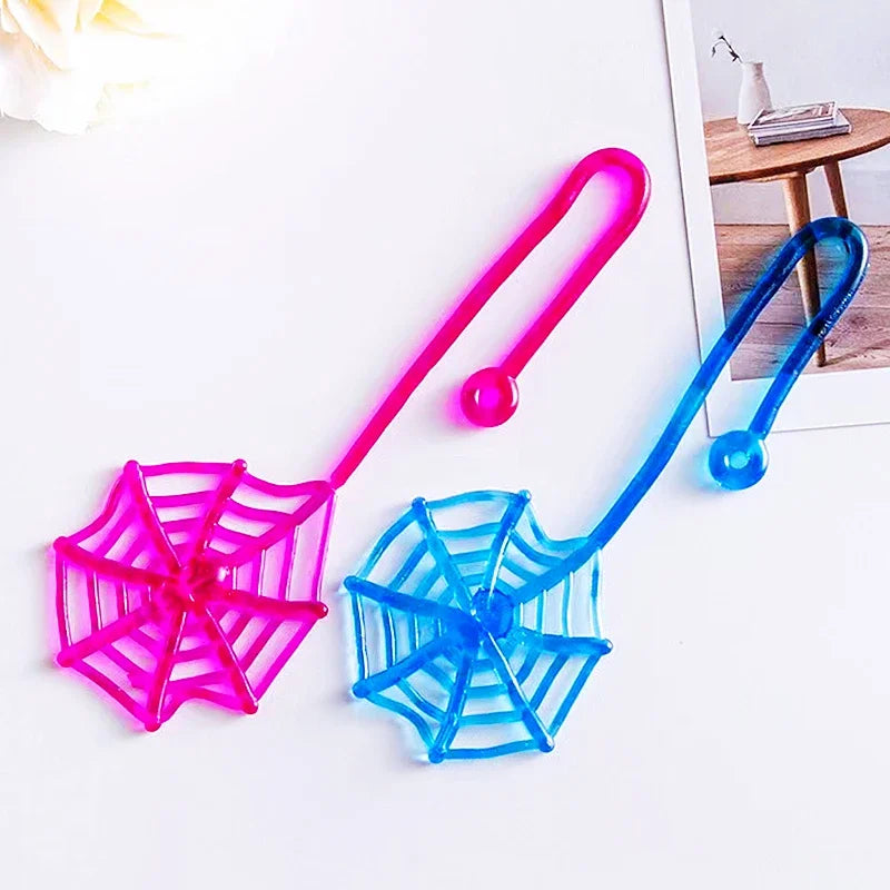 15PC Sticky Spider Web Toy – Halloween Party Favor