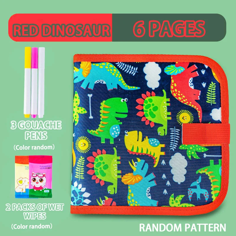 Reusable Drawing Book for Kids – Erasable Doodle Pad with Drawing Pens
