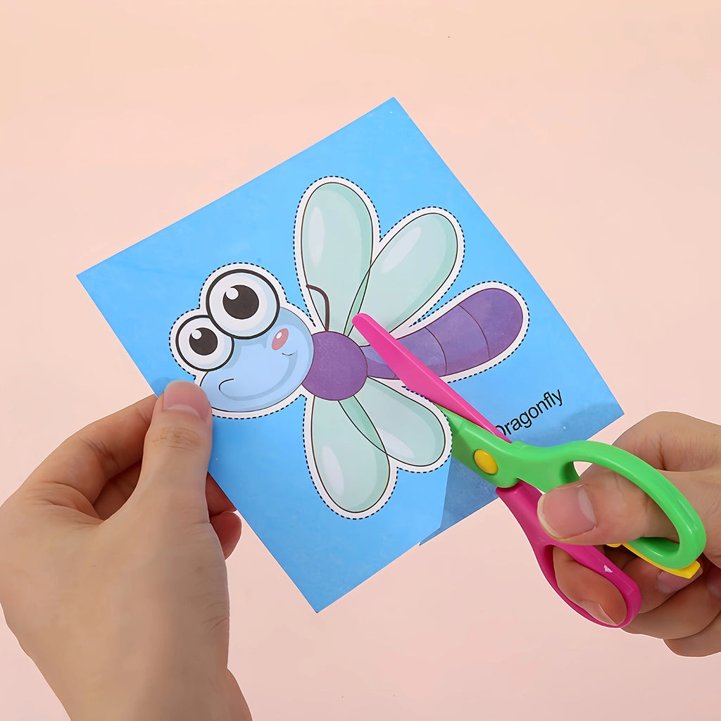 Kids Scissors Activity Set – 96-Piece Cutting Practice Kit