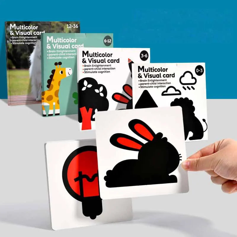 Baby High Contrast Flash Cards Visual Learning Cards