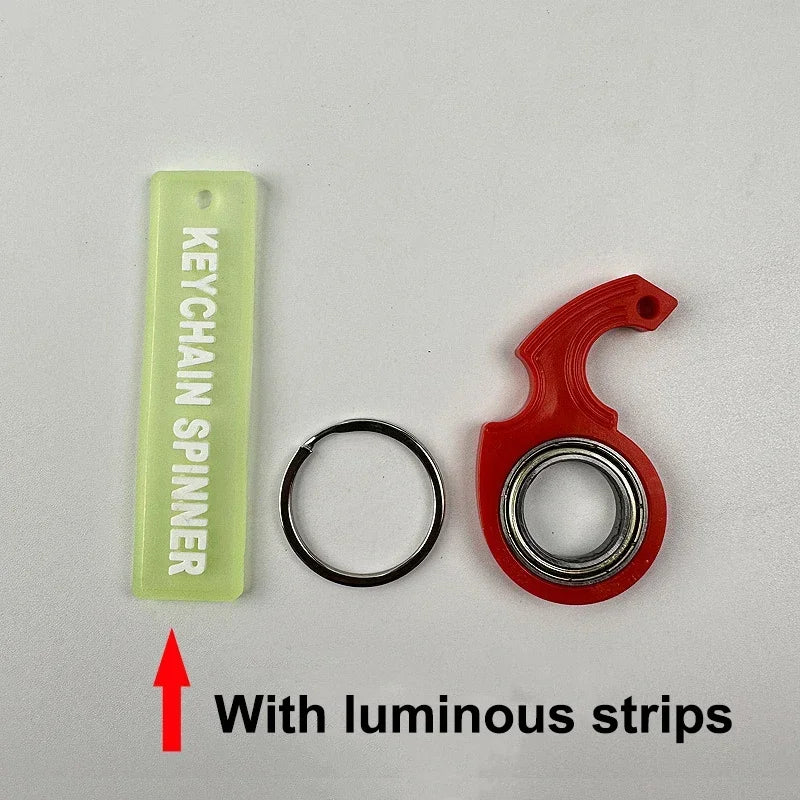Fidget Keychain Spinner – Fingertip Spinning Toy for Kids & Adults