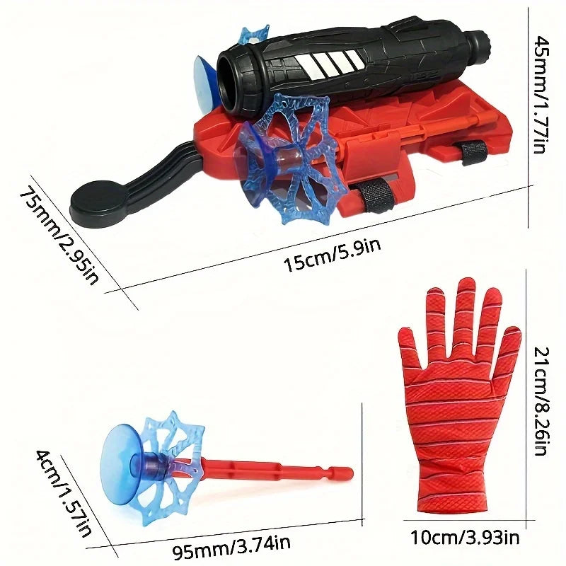 Web Shooter Gloves – Superhero Cosplay Toy for Kids & Adults