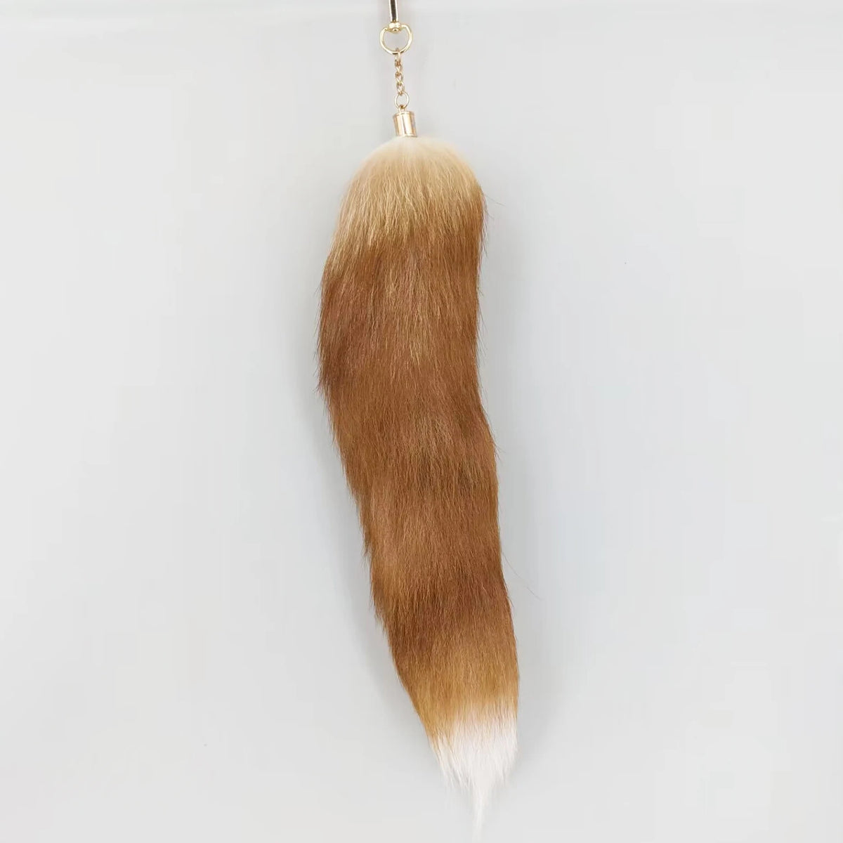 Fox Tail Keychain for Women Furry Y2K Car Accessory