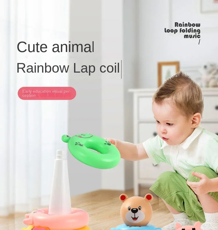 Stacking Cups for Babies – Rainbow Montessori Nesting Toy