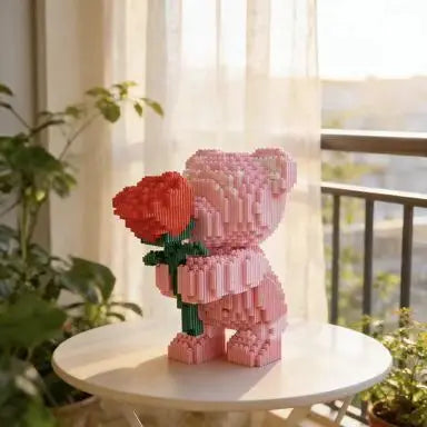Bear Building Blocks 1230pcs Bouquet DIY Building Set