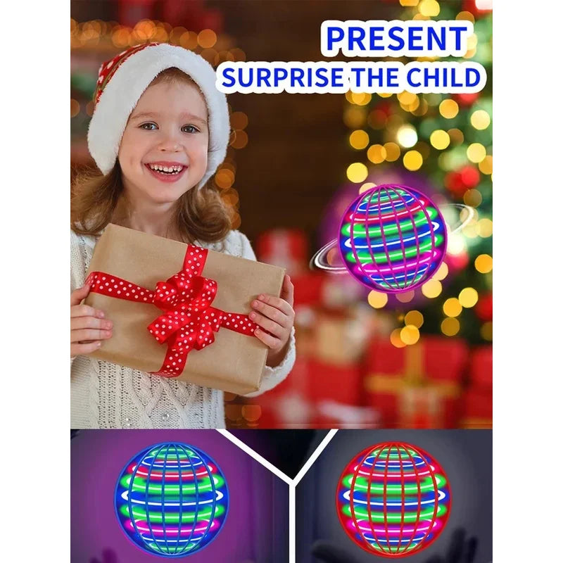 Flying Orb Toy with LED Lights – Spinning UFO Outdoor Toy
