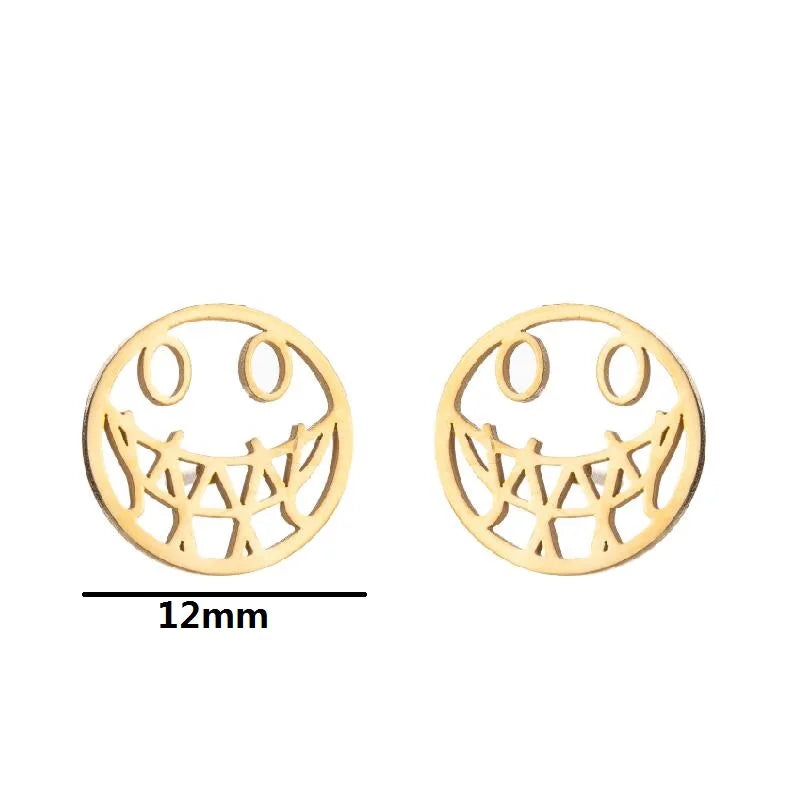 Ghost Stud Earrings – Stainless Steel Halloween Earrings
