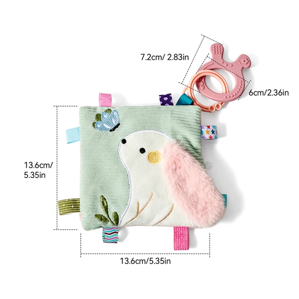 Montessori Tissue Box Toy – Baby Sensory Cloth Busy Cube