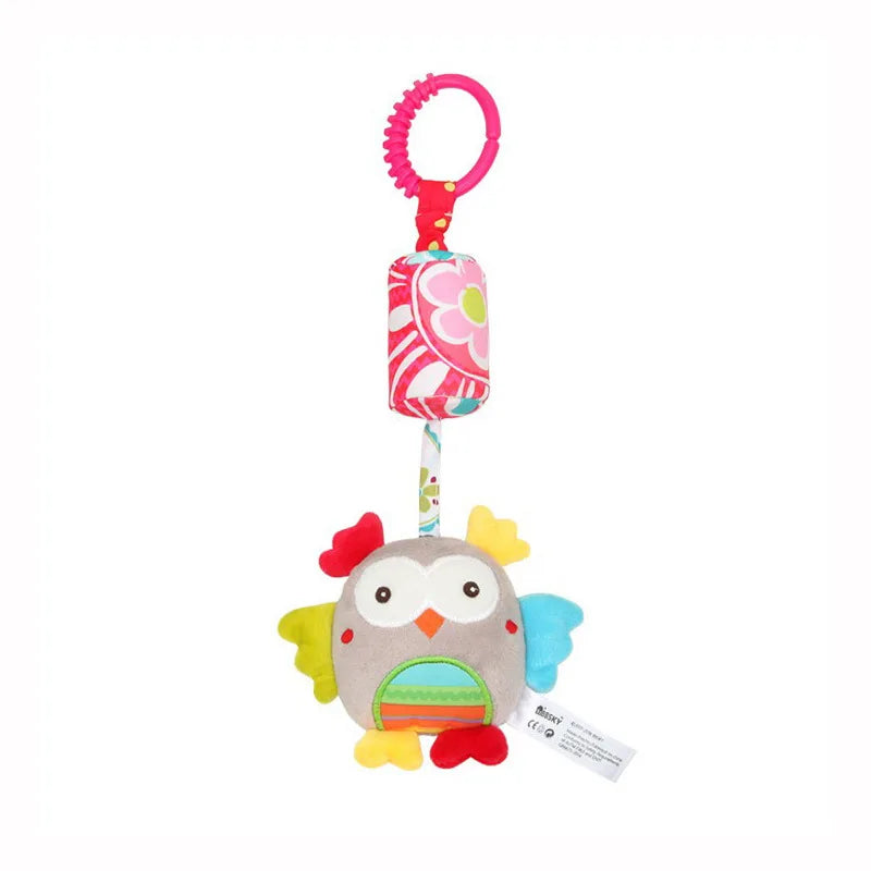 Baby Hanging Rattle Toy – Soft Plush Stroller & Crib Sensory Toy