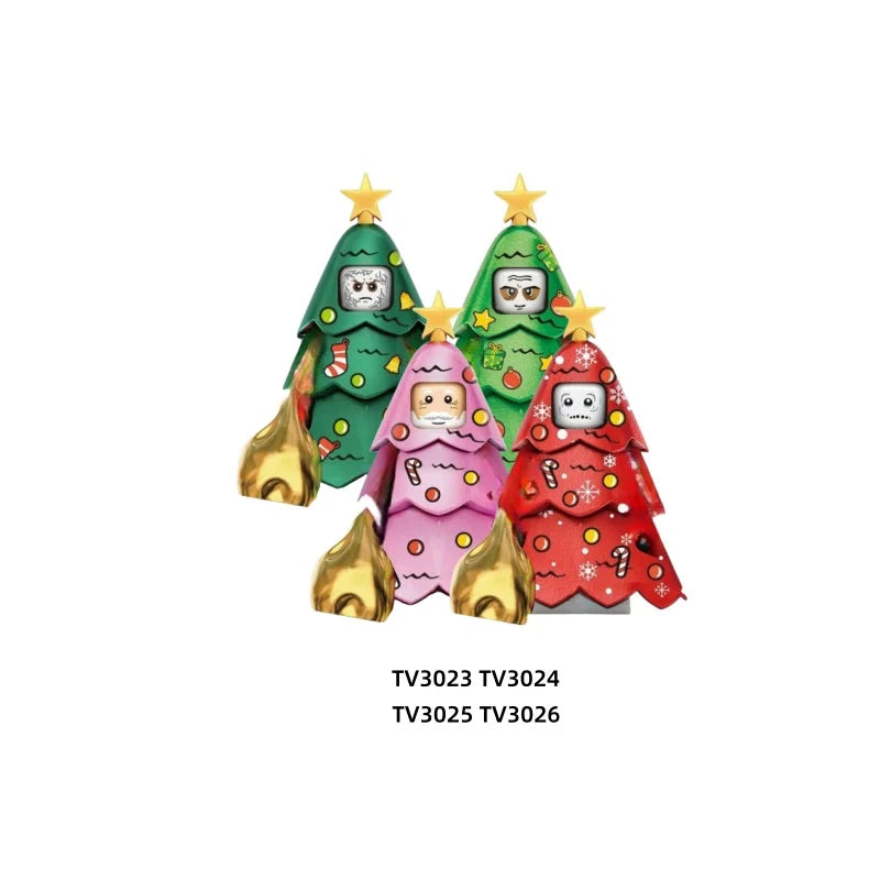 Christmas Building Blocks Santa Mini Figures DIY Building Set