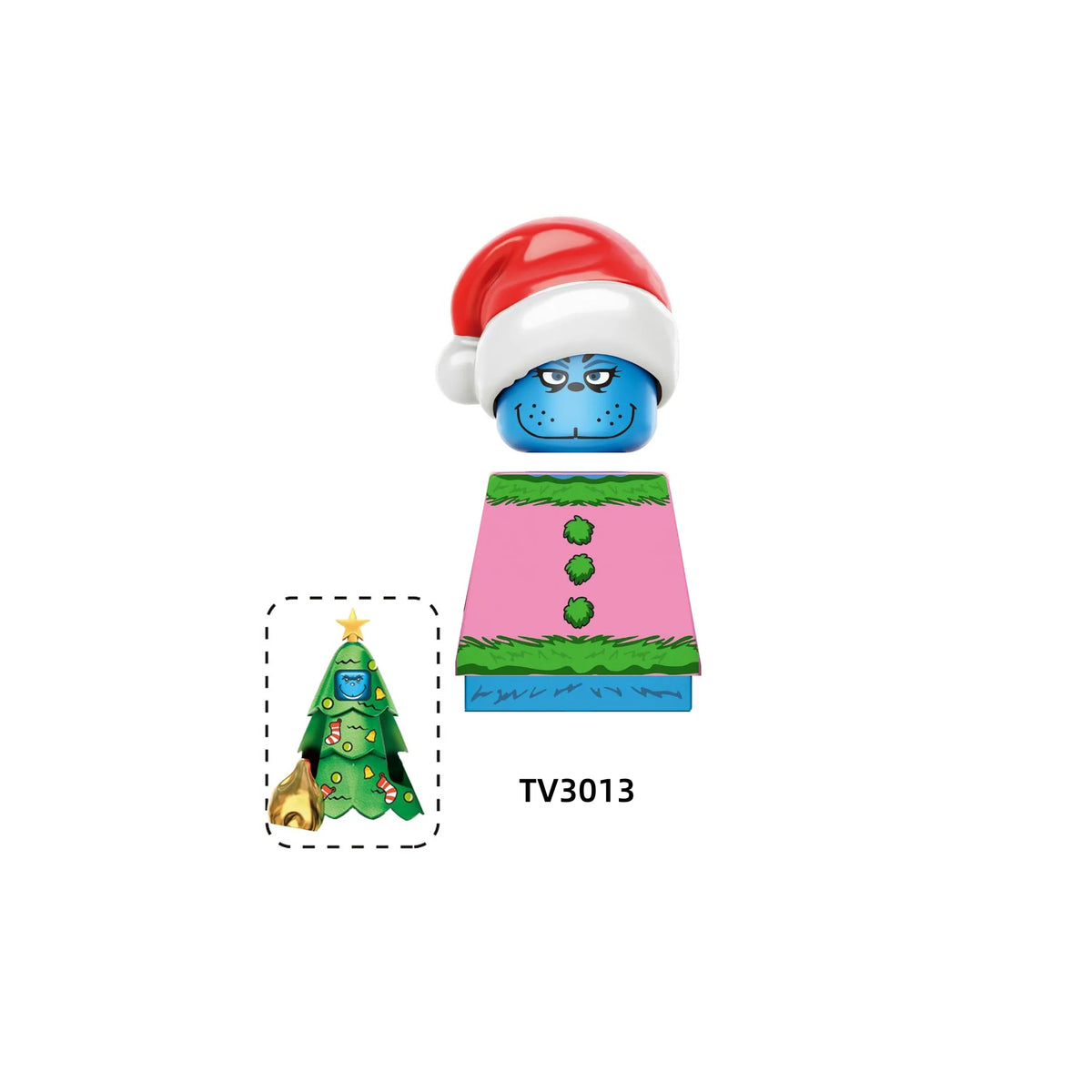 Christmas Building Blocks Santa Mini Figures DIY Building Set