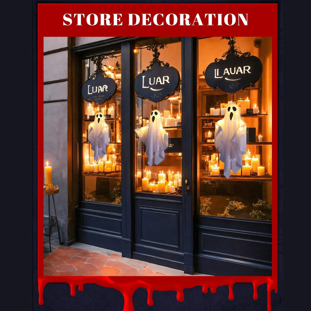 Halloween Ghost Decoration Hanging Light-Up Ghost for Party Decor