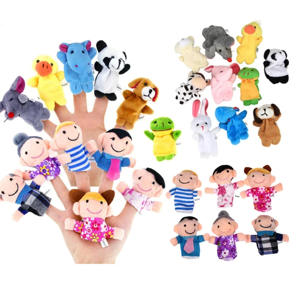 Finger Puppet Set – 10 Pcs Cartoon Storytelling Toys