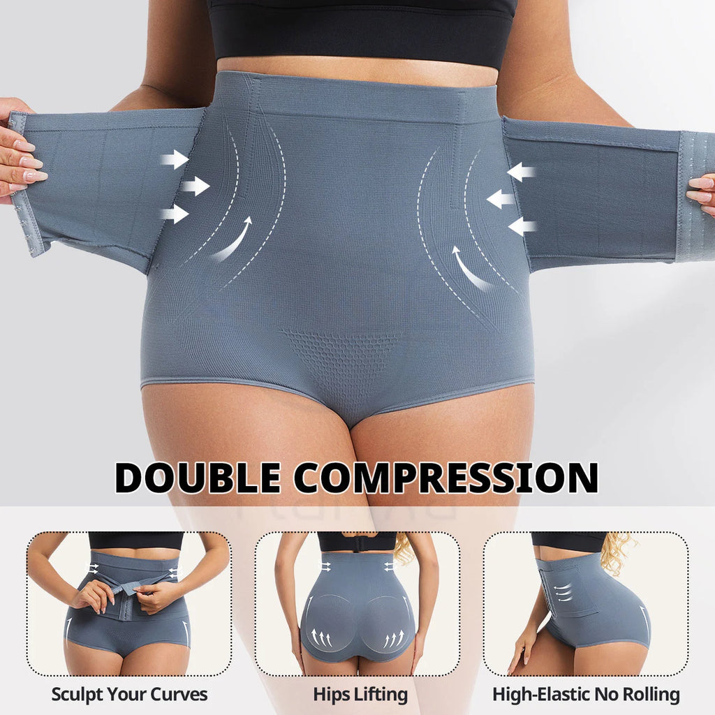 Women Seamless High Waist Waist Cincher Panty Briefs Strong Compression Faja Shaperwear Tummy Control Body Shaper Belly Shaping
