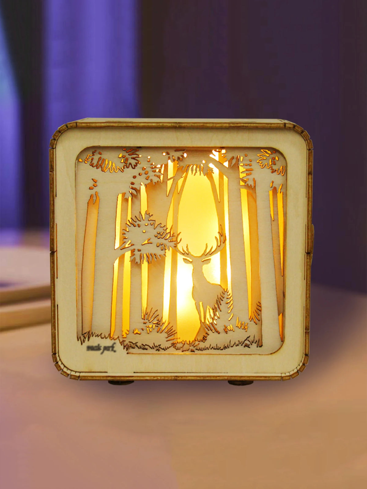 3D Wooden Castle Puzzle – Model Kit with Night Light