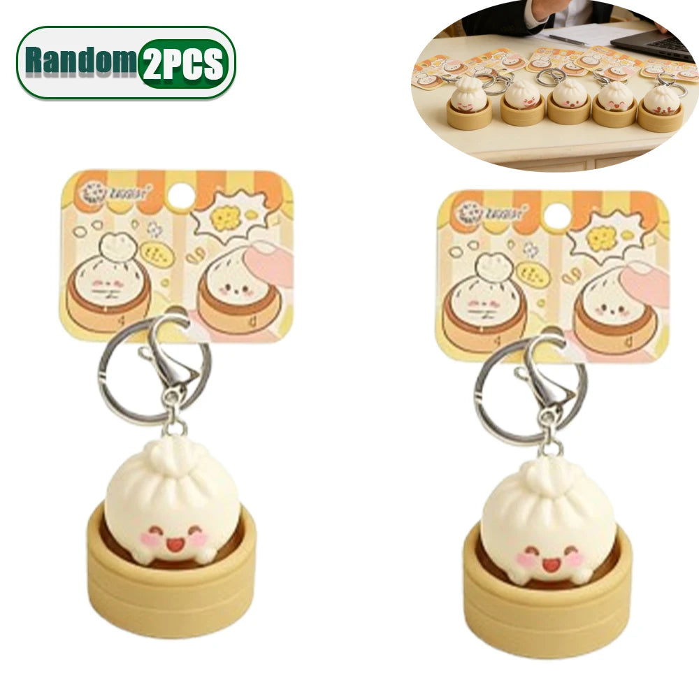 Bao Bun Squeeze Keychain