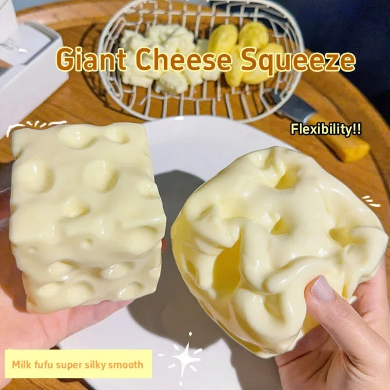 Cheese Stress Ball – Soft Squeeze Sensory Fidget Toy