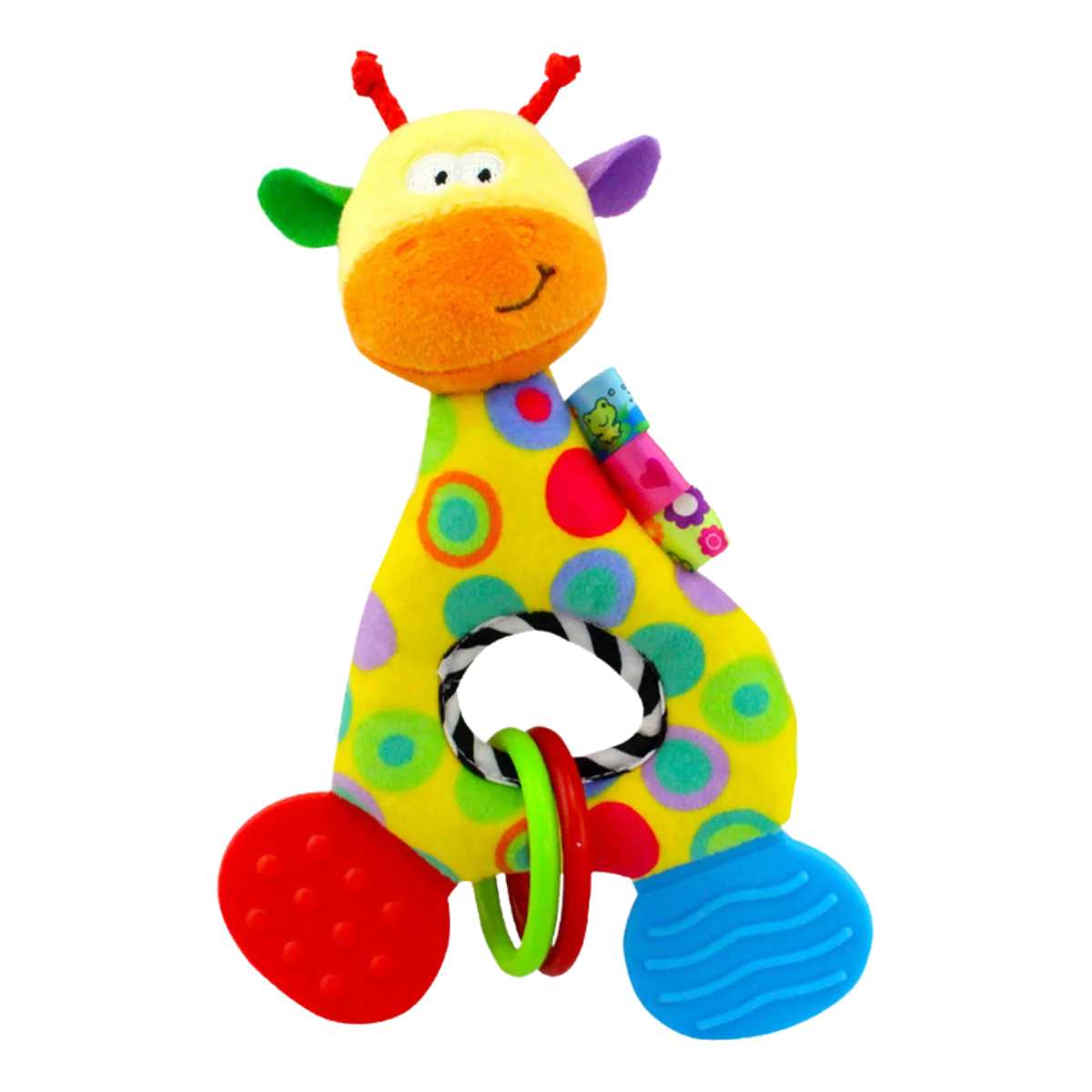 Baby Rattle Toy – Soft Giraffe Plush Teething Toy