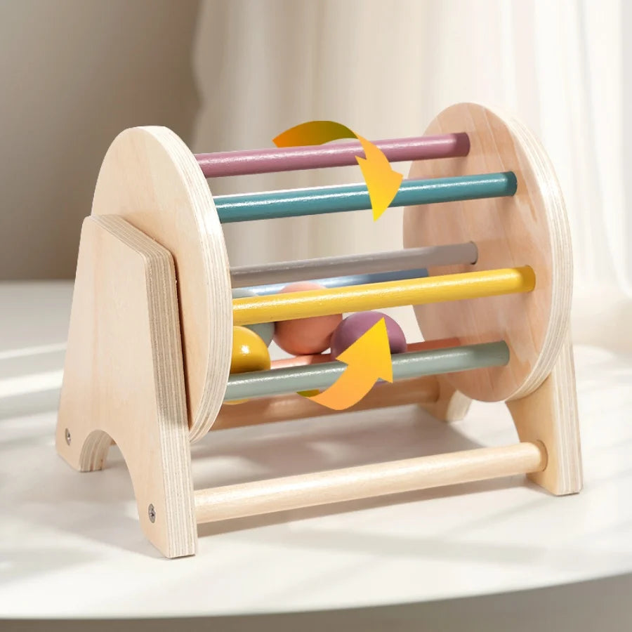 Baby Wooden Bell Toy Handheld Ringing Sensory Learning Activity