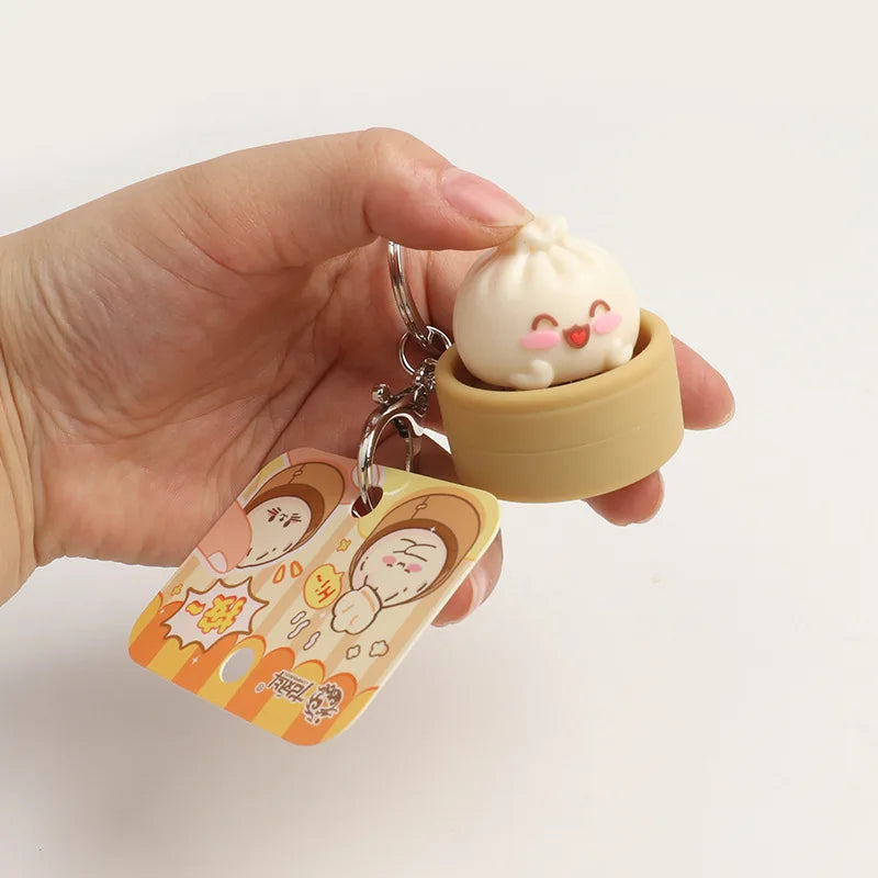 Bao Bun Squeeze Keychain
