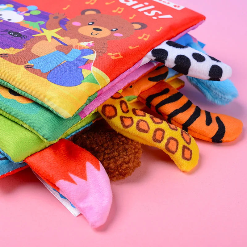 Baby Sensory Cloth Book Montessori Animal Activity Toy
