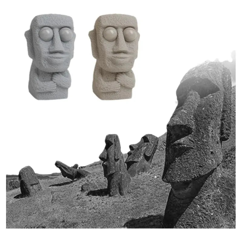 Moai Stress Ball – Soft Slow Rebound Squeeze Fidget Toy