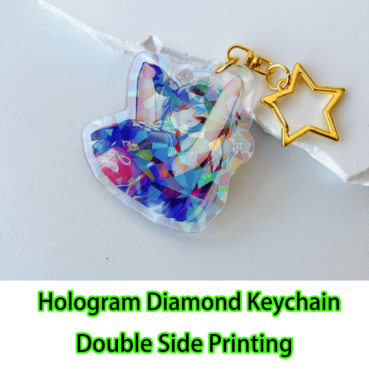Custom Pet Acrylic Keychain – Personalized Photo & Name Charm