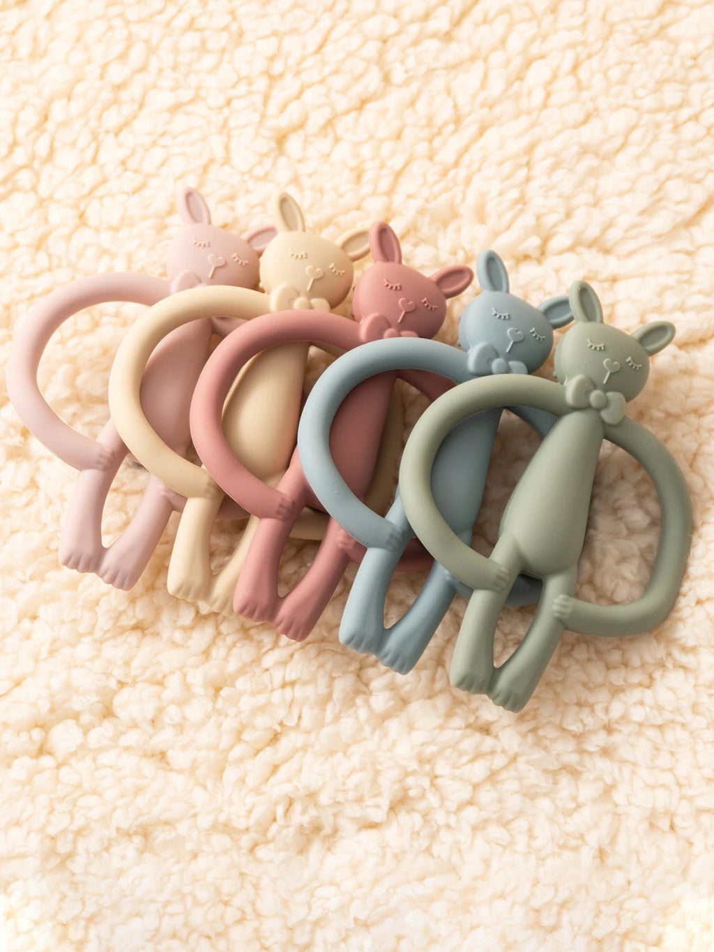Baby Teether Silicone Rabbit Teething Toy for Infants