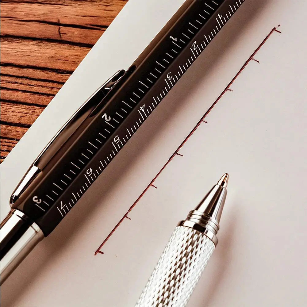 7-in-1 Multifunctional Ballpoint Pen with Stylus & Multi-Tools