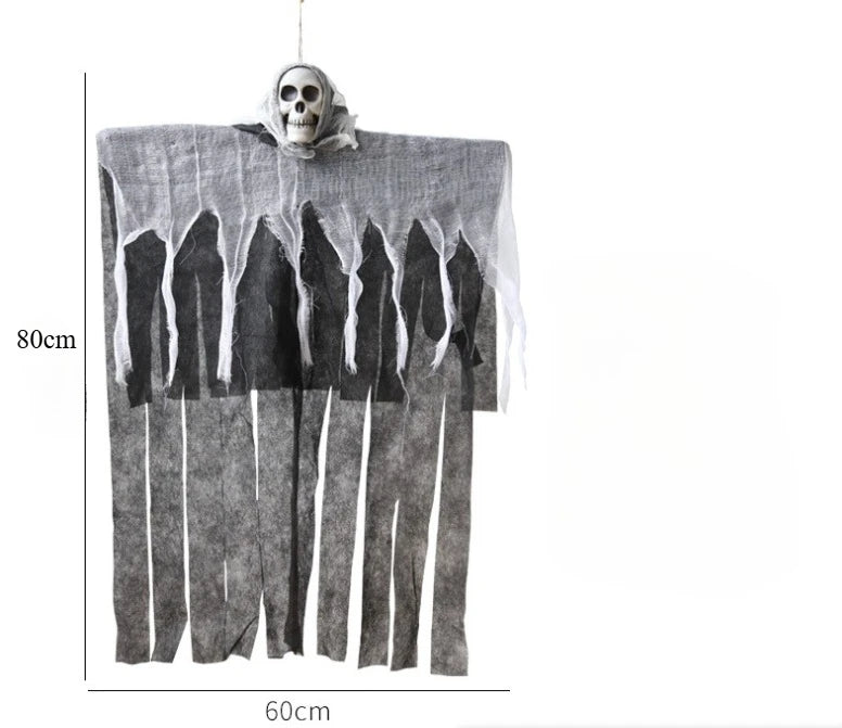 Glowing Halloween Skull Decoration Hanging Ghost for Outdoor Party