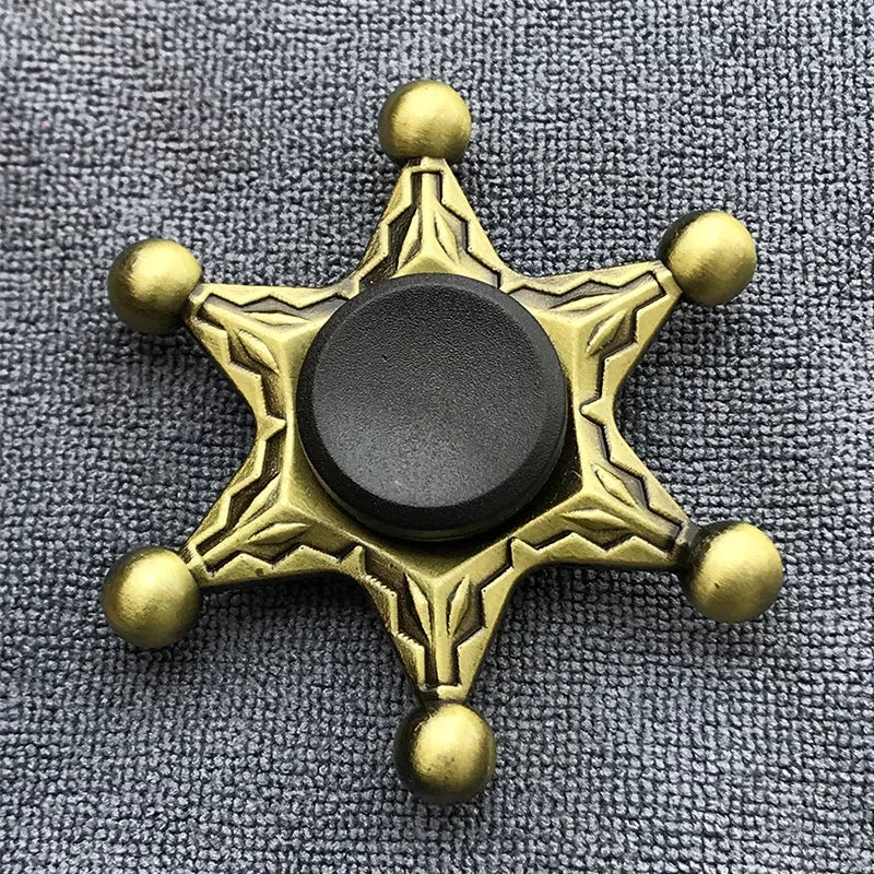 Bronze Metal Fidget Spinner – Alloy Hand Spinner Stress Relief Toy