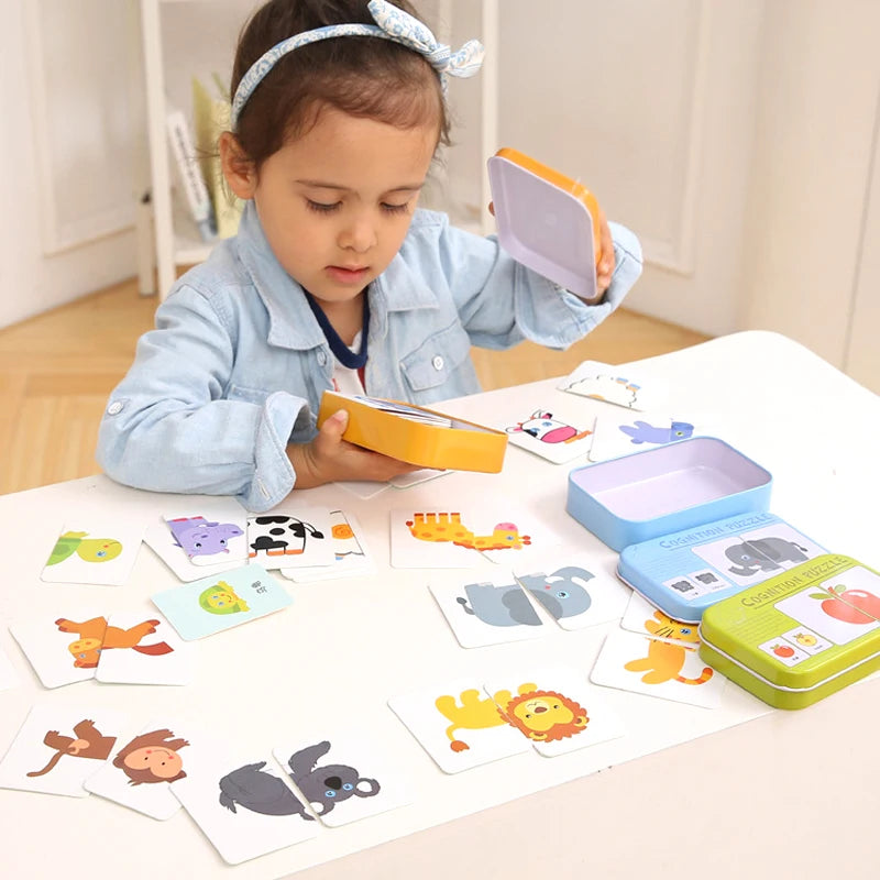 Montessori Toddler Puzzle – Wooden Animal Jigsaw Game