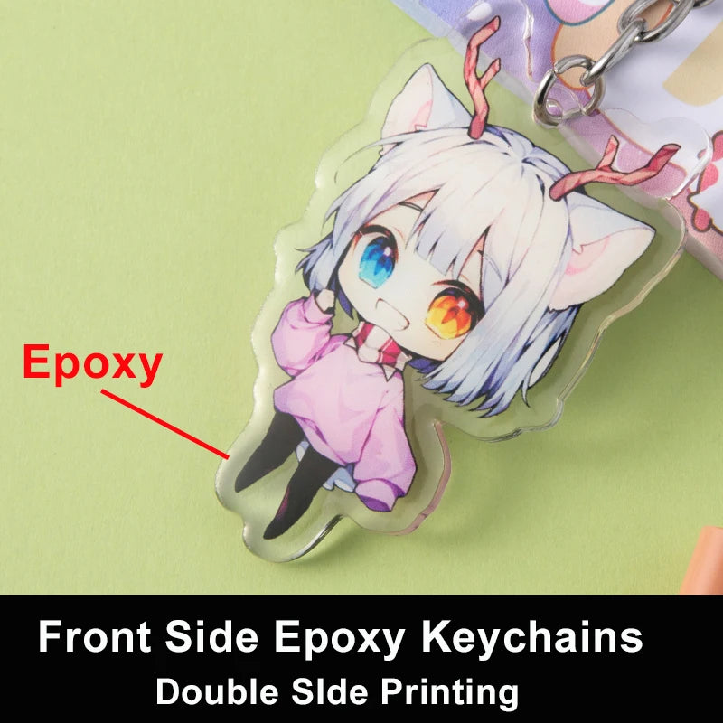 Personalized Acrylic Keychains – Custom Photo & Cartoon Charms