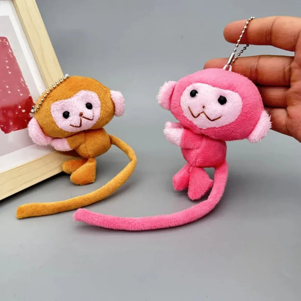 Monkey Plush Keychain