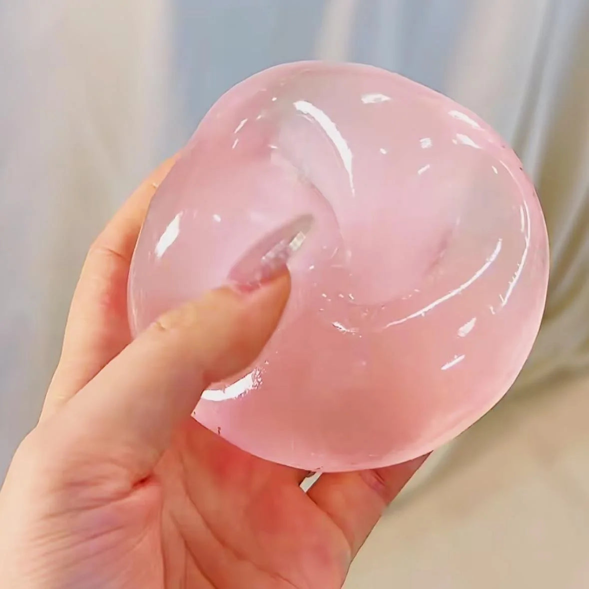 Blue Squishy Ball – Soft Mochi Squeeze Fidget Toy
