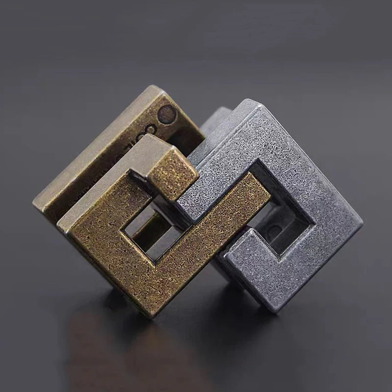 Metal Brain Teaser – 3D Interlocking IQ Logic Puzzle