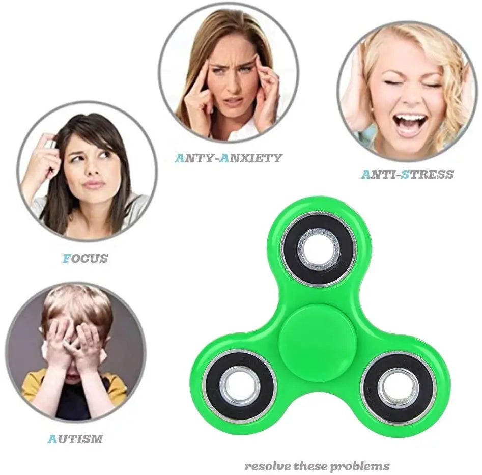 ABS Fidget Spinner – Tri-Spinner Hand Toy for Stress Relief