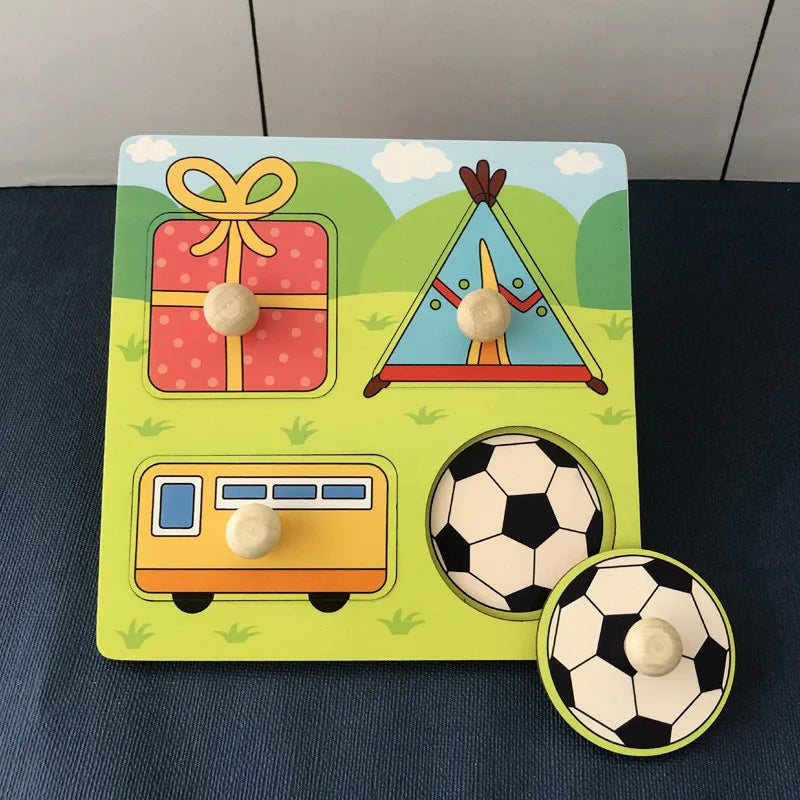 Montessori Wooden Toys – Educational Learning Puzzle for Kids