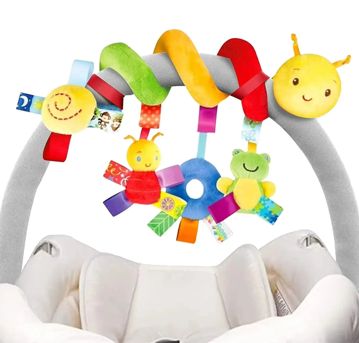 Baby Crib Hanging Toy – Spiral Stroller Rattle Activity Toy